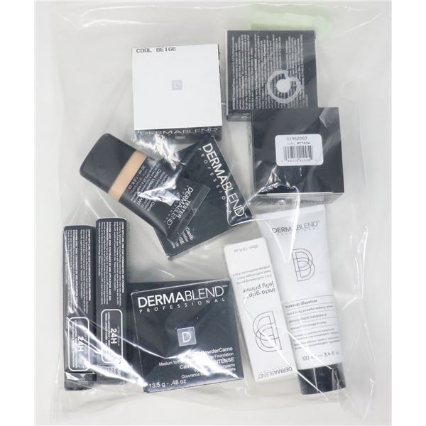 BAG LOT OF ASSORTED DERMABLEND COSMETIC BEAUTY