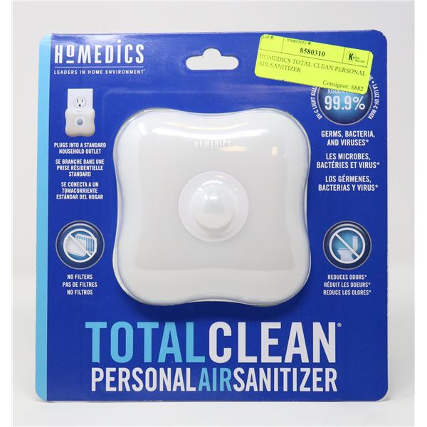 HOMEDICS TOTAL CLEAN PERSONAL AIR SANITIZER