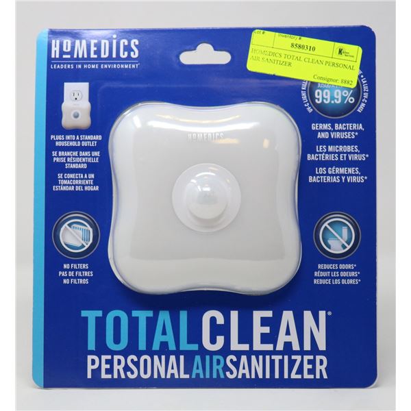 HOMEDICS TOTAL CLEAN PERSONAL AIR SANITIZER