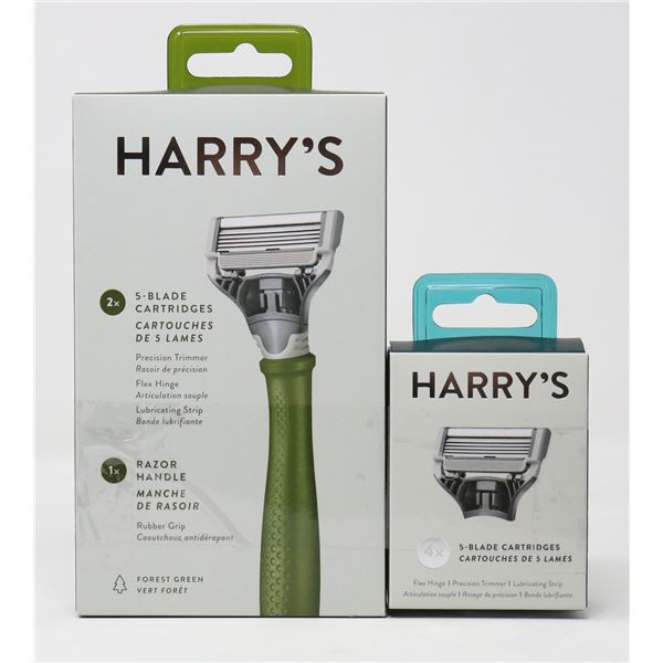 HARRY'S HANDLE & CARTRIDGES PACK + 4-PACK OF EXTRA