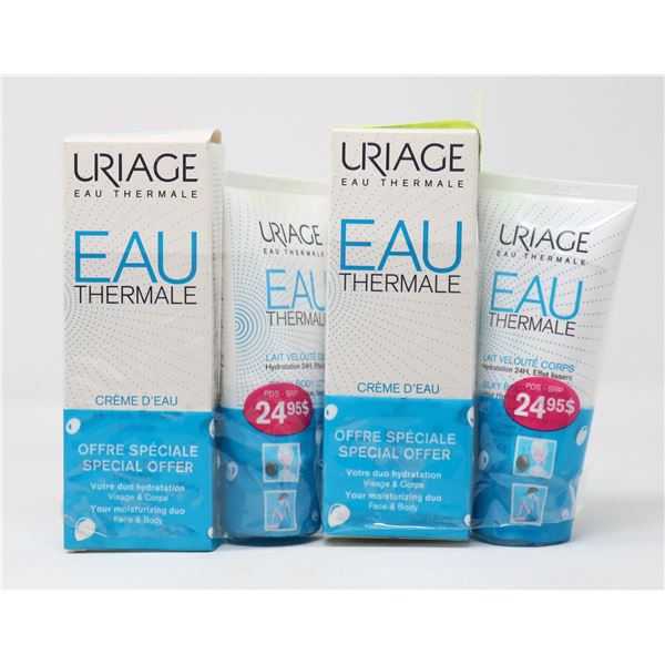 LOT OF URIAGE EAU THERMALE HYDRATION CREAM