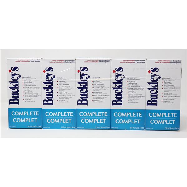 5 BOXES OF BUCKLEYS COMPLETE COUGH SYRUP