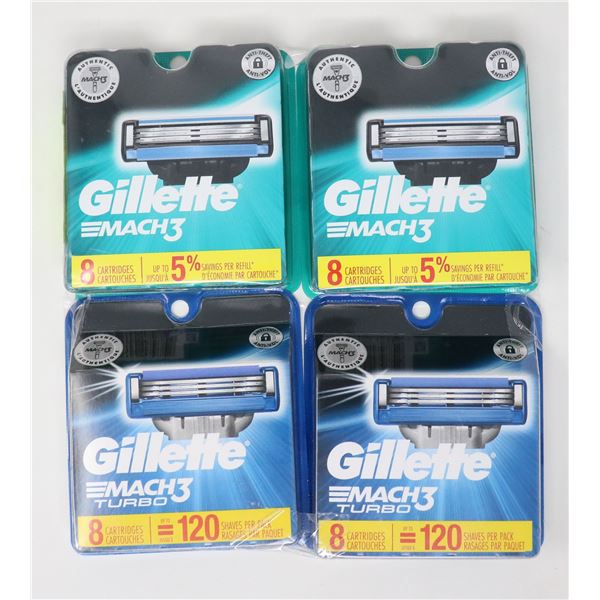 LOT OF 32 GILLETTE MACH3 RAZOR CARTRIDGES