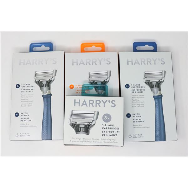 BAG LOT OF HARRY'S RAZORS