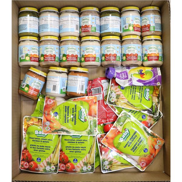 FLAT LOT OF ASSORTED BABY FOOD