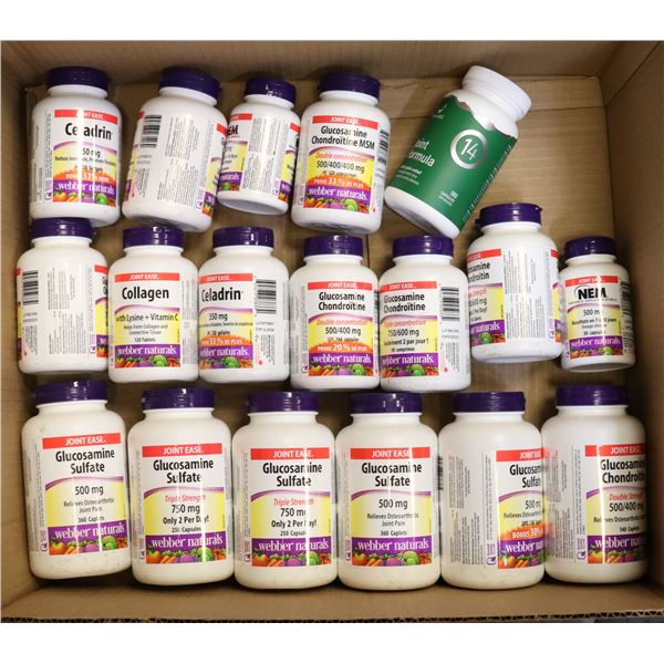 FLAT LOT OF ASSORTED VITAMINS