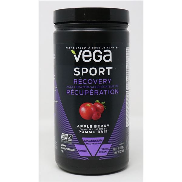 VEGA SPORT RECOVERY APPLE BERRY FLAVOURED 540G