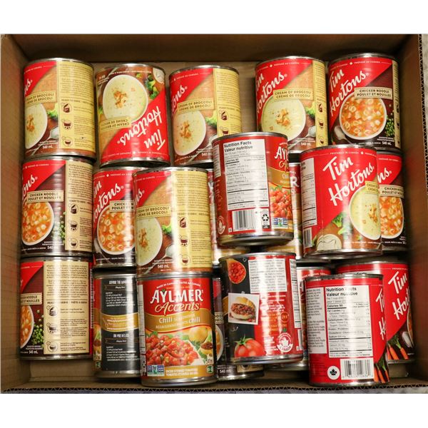 FLAT LOT OF BRAND NAME SOUP