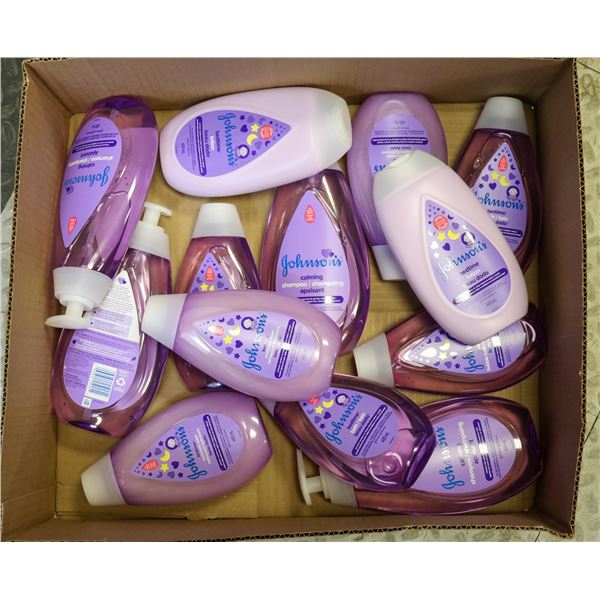FLAT LOT OF JOHNSONS SOAPS/LOTIONS