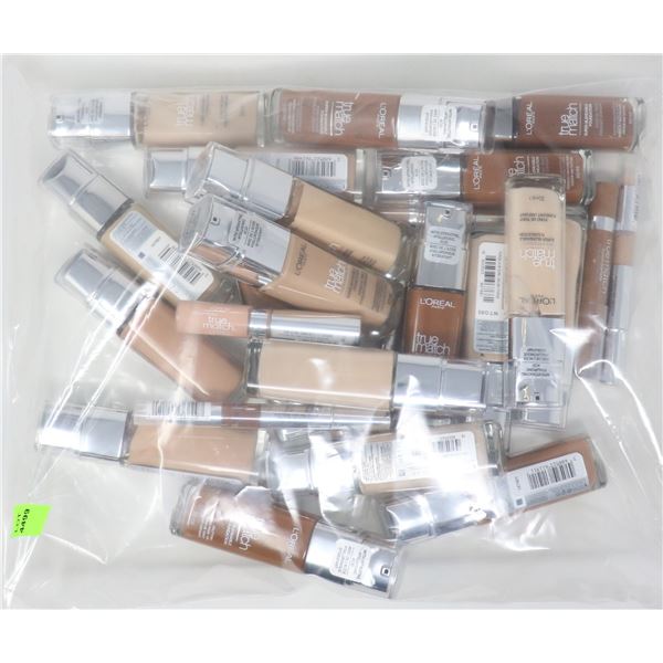 BAG LOT OF LOREAL TRUE MATCH BEAUTY PRODUCTS