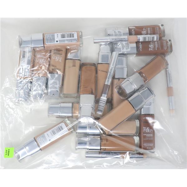 BAG LOT OF LOREAL TRUE MATCH BEAUTY PRODUCTS