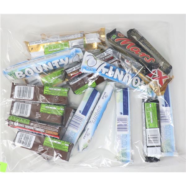 BAG LOT OF ASSORTED CHOCOLATE & CANDY