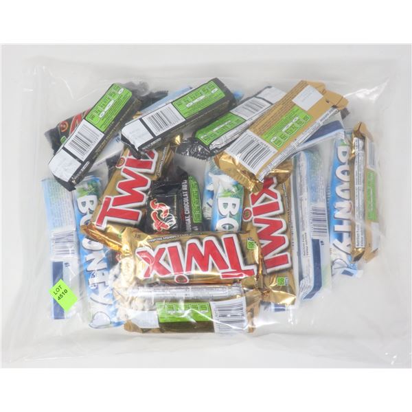 BAG LOT OF ASSORTED CHOCOLATE & CANDY