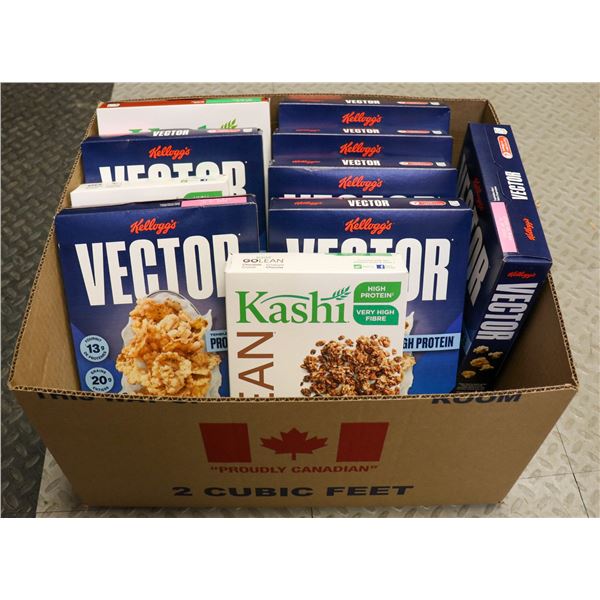 BOX OF BRAND NAME CEREAL
