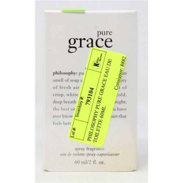 PHILOSOPHY PURE GRACE EAU DE TOILETTE 60ML