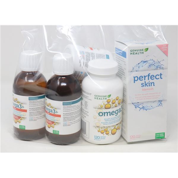 LOT OF ASSORTED OMEGA 3 SUPPLEMENTS