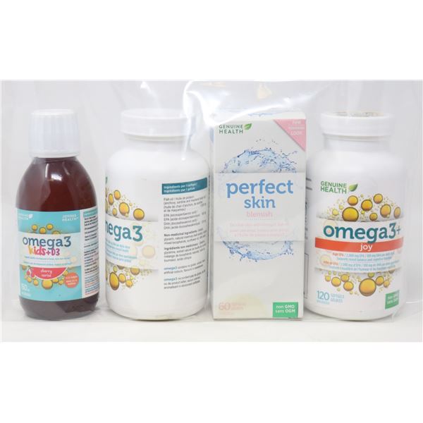 LOT OF ASSORTED OMEGA 3 SUPPLEMENTS
