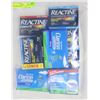 Image 1 : BAG LOT OF ASSORTED ALLERGY & SINUS MEDICATION