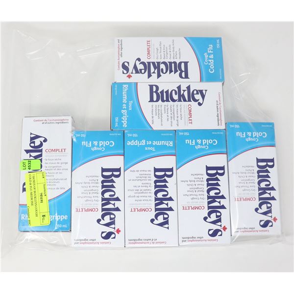 7 BOXES OF BUCKLEYS COUGH COLD & FLU MEDICINE
