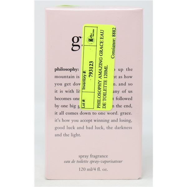 PHILOSOPHY AMAZING GRACE EAU DE TOILETTE 120ML