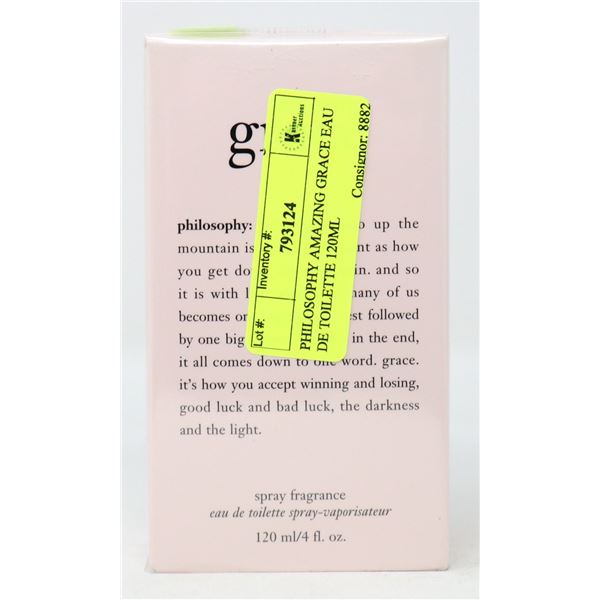 PHILOSOPHY AMAZING GRACE EAU DE TOILETTE 120ML