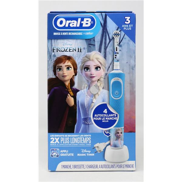 ORAL -B KIDS FROZEN II RECHARGABLE TOOTHBRUSH