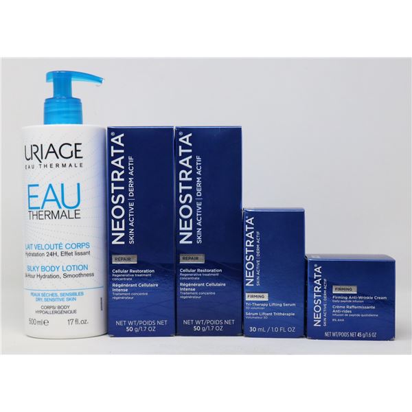 BAG LOT OF NEOSTRATA & URIAGE SKIN CARE PRODUCTS
