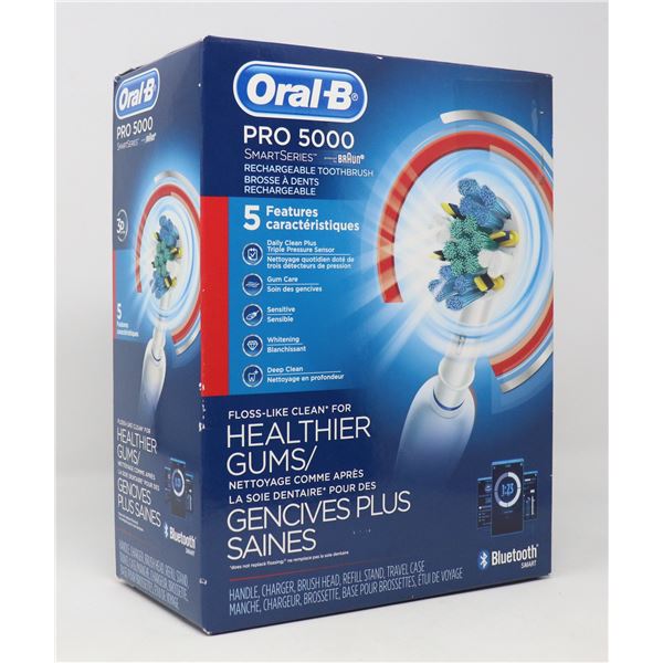 ORAL-B PRO 5000 RECHARGEABLE TOOTHBRUSH
