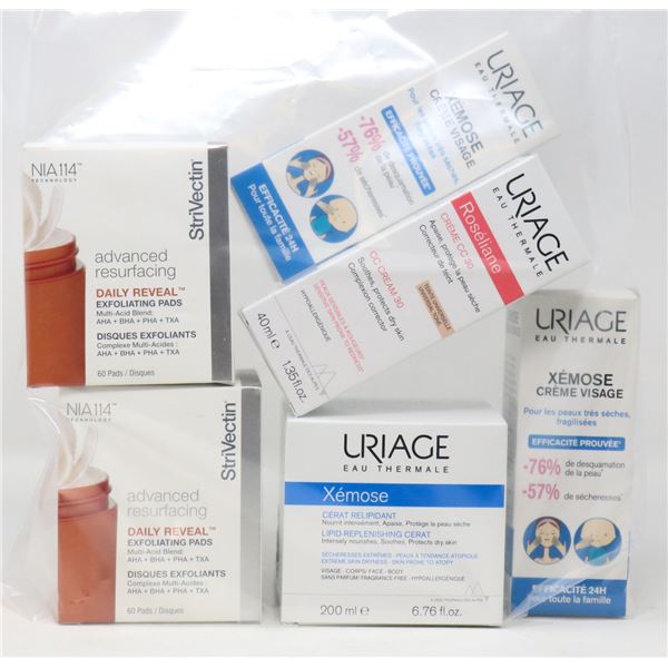 BAG LOT OF ASSORTED SKIN CARE PRODUCTS