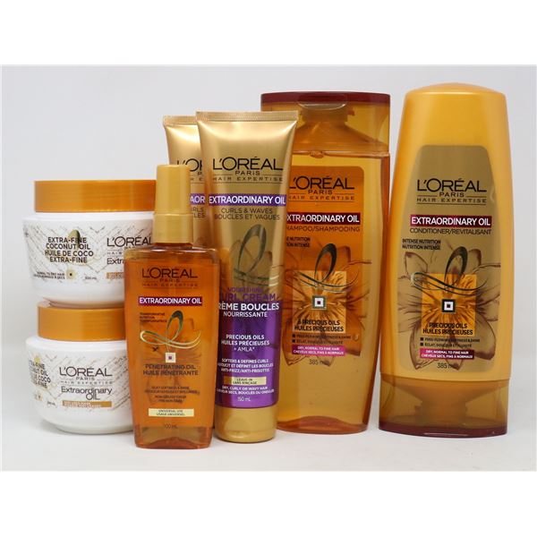 BAG LOT OF LOREAL EXTRORDINARY OIL PRODUCTS