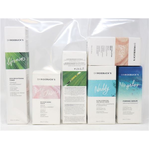 BAG LOT OF ASSORTED DRROEBUCKS SKIN CARE PRODUCTS