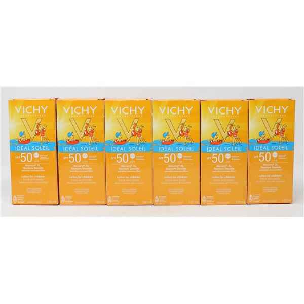 6 BOXES OF VICHY 50 SPF LOTION FOR CHILDREN
