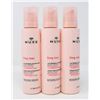 Image 1 : 3 BOTTLES OF NUXE VERY ROSE CREAMY MAKE-UP REMOVER