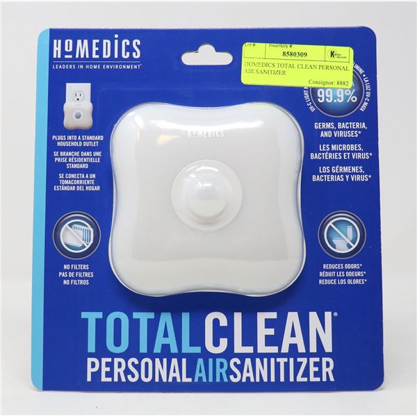 HOMEDICS TOTAL CLEAN PERSONAL AIR SANITIZER