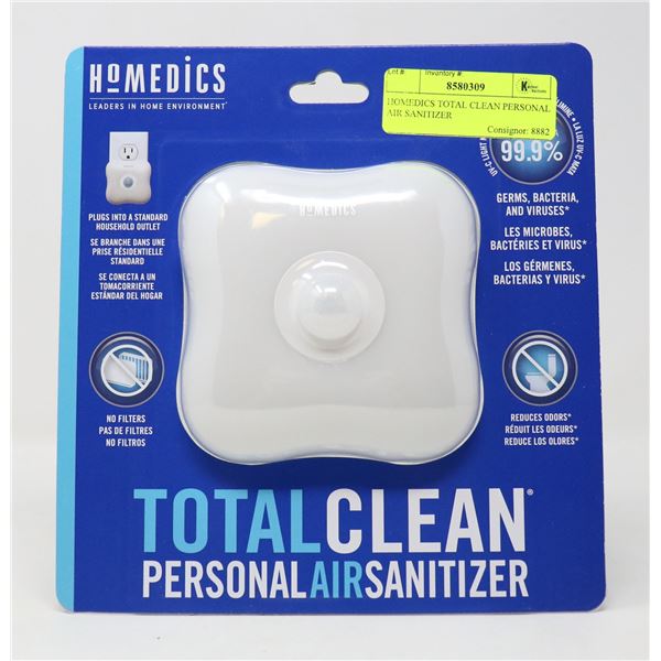 HOMEDICS TOTAL CLEAN PERSONAL AIR SANITIZER