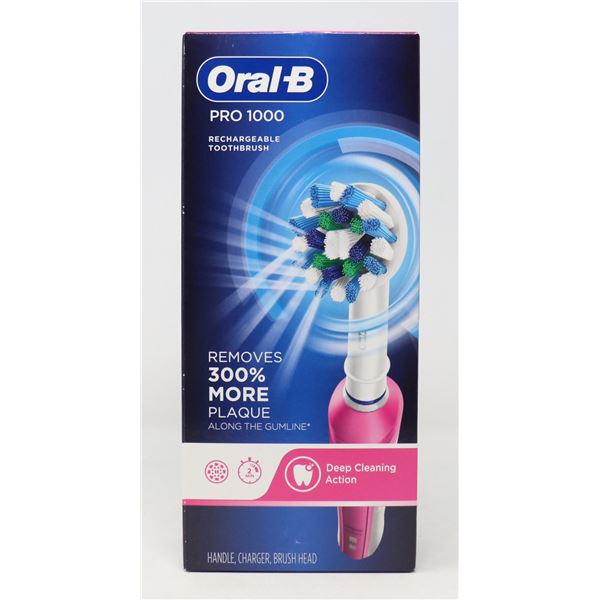 ORAL-B PRO 1000 RECHARGEABLE TOOTHBRUSH