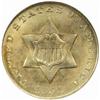 Image 1 : 1851 Silver Three-Cent Piece. MS-64 (NGC).