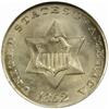 Image 1 : 1852 Silver Three-Cent Piece. MS-66 (NGC).