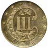 Image 2 : 1857 Silver Three-Cent Piece. Proof-65 (NGC).