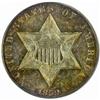 Image 1 : 1859 Silver Three-Cent Piece. MS-64 (PCGS).