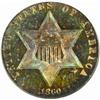 Image 1 : 1860 Silver Three-Cent Piece. Proof-64 (PCGS).