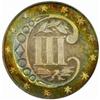 Image 2 : 1868 Silver Three-Cent Piece. Proof-64 (PCGS).