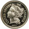 Image 1 : 1867 Nickel Three-Cent Piece Proof-67 Cameo (NGC)