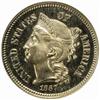 Image 1 : 1867 Nickel Three-Cent Piece Proof-66 Cameo (NGC)