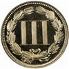 Image 2 : 1869 Nickel Three-Cent Piece. PR66 * Cameo (NGC)