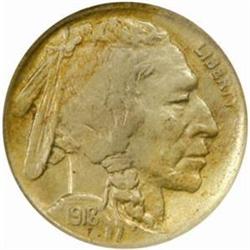 1918/7-D Buffalo Nickel. FS-016.5. MS-62 (NGC).