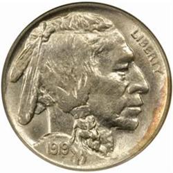 1919-S Buffalo Nickel. MS-66 (NGC).