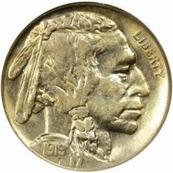 1919-S Buffalo Nickel. MS-64 (NGC).