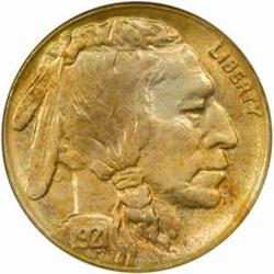 1921-S Buffalo Nickel. MS-65 (NGC).