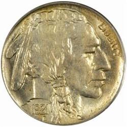 1921-S Buffalo Nickel. MS-64 (PCGS).